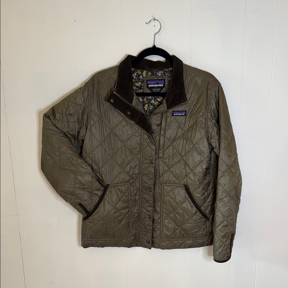 Patagonia Olive Quilted Jacket